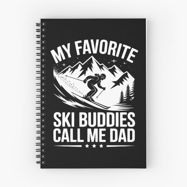 Item preview, My Favorite Ski Buddies Call Me Dad Funny Skiing Dad Retro designed and sold by Zizo-DR44.
