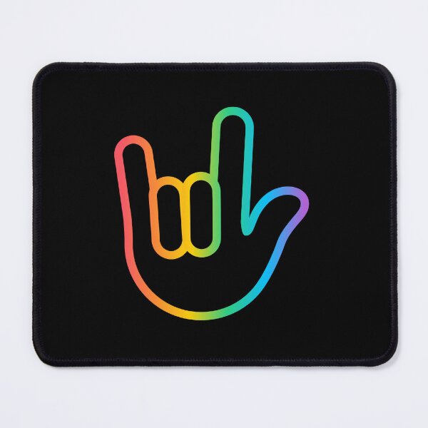 Item preview, I Love You ASL Rainbow designed and sold by Rainbow Stegosaurus.