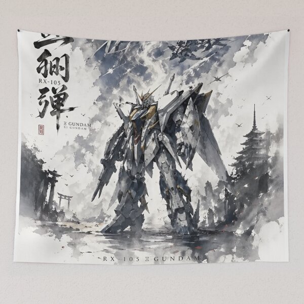 Item preview, RX-105 Xi Gundam Hathaway Anime  – Mobile Suit Gundam Hathaway Mecha Watercolor Art designed and sold by Dyan4.