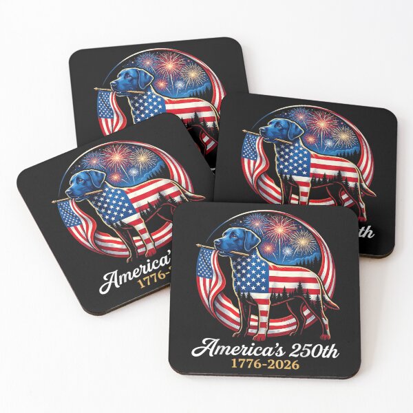 Item preview, labrador retriever america's 250th patriotic dog fireworks  designed and sold by CAnastazyshop.