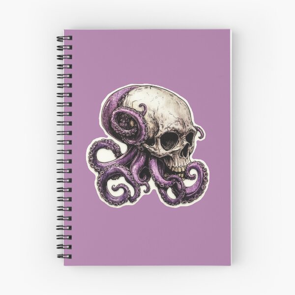 Item preview, octo skull designed and sold by HauntedEmporium.