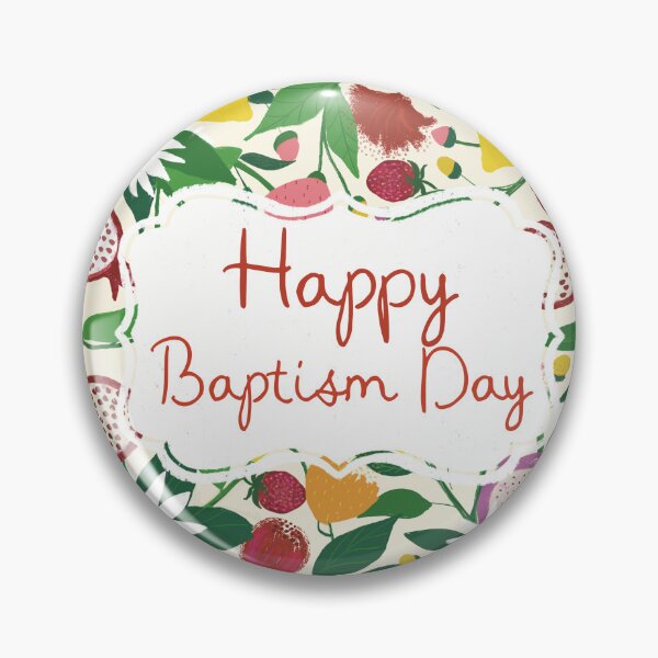 Item preview, Happy Baptism -Day Yellow Lemons and Pomegranates  designed and sold by Nuevomundo Arte Designs by Anahí .
