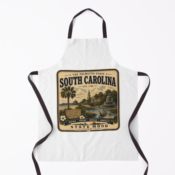 Item preview, South Carolina Palmetto State Vintage Charleston Coastal Design designed and sold by StateMoodDesigns.