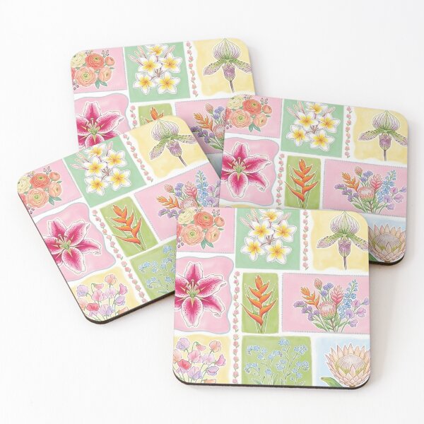 Item preview, Vintage Botanical Patchwork Floral Pattern designed and sold by Islabonita..