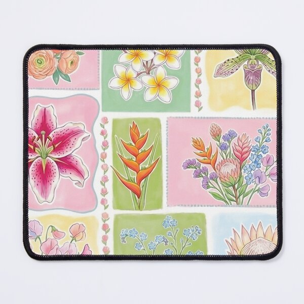 Item preview, Vintage Botanical Patchwork Floral Pattern designed and sold by Islabonita..
