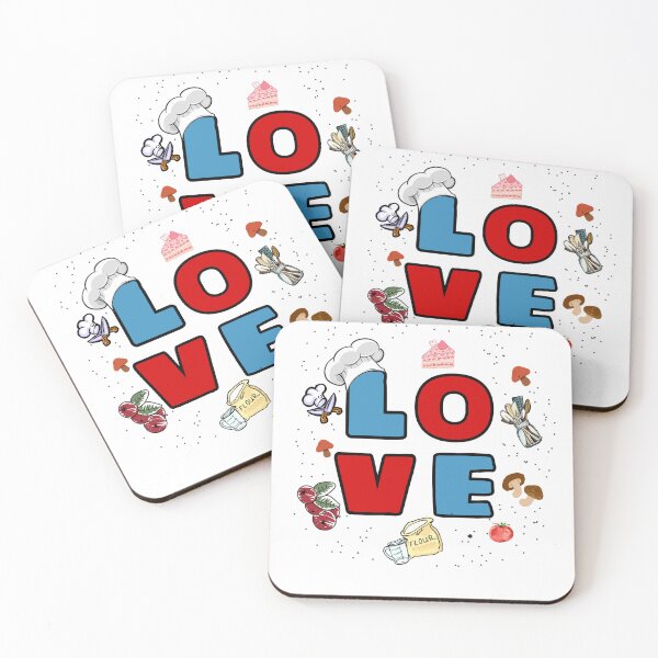 Item preview, Cute Culinary Love Food Illustration Art designed and sold by FMSeamlessArt.