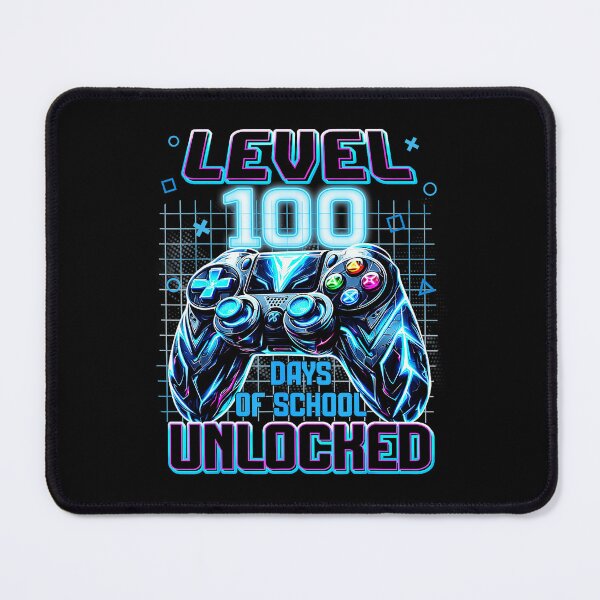 Item preview, Level 100 Days of School Unlocked Neon Gamer Achievement designed and sold by FGTV2021.