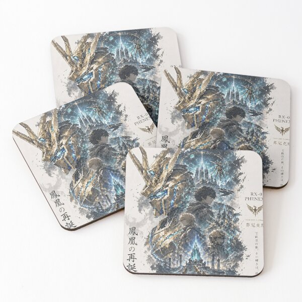 Item preview, RX-0 Phenex Unicorn Gundam – Mobile Suit Gundam NT Golden Mecha Anime Art designed and sold by Dyan4.