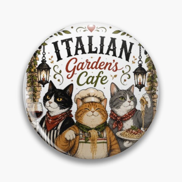 Item preview, Vintage Italian Cafe Spghetti Cats Cozy Pasta Wine Glass designed and sold by JediKittenWars.