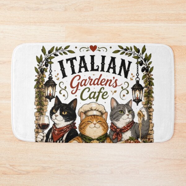 Item preview, Vintage Italian Cafe Spghetti Cats Cozy Pasta Wine Glass designed and sold by JediKittenWars.