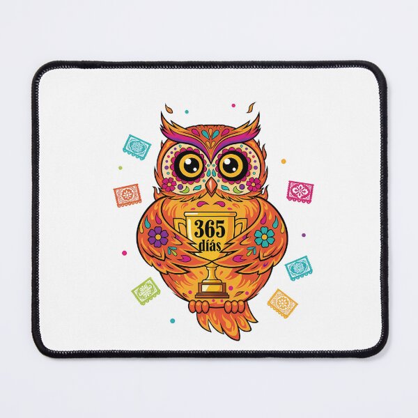 Item preview, Spanish language streak owl 365 days papel picado learner gift designed and sold by language-des.