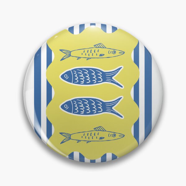 Item preview, Preppy Coastal Summer Sardines Aesthetic designed and sold by VibranPalette.