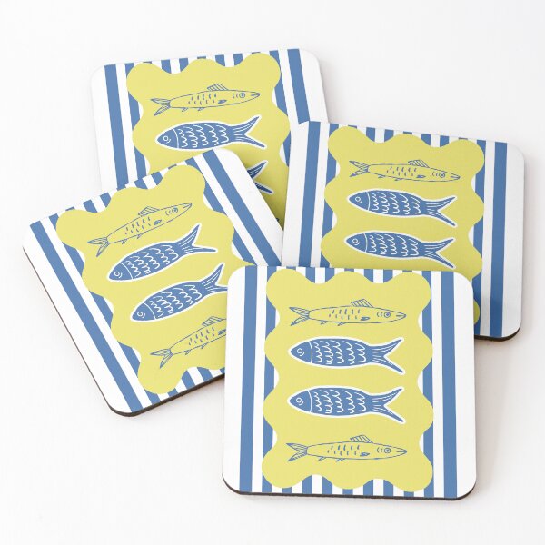 Item preview, Preppy Coastal Summer Sardines Aesthetic designed and sold by VibranPalette.