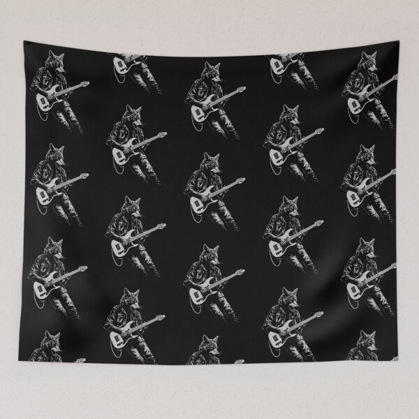 Item preview, Funny Wolf Guitarist Bass Guitar Mom Dad Kids designed and sold by rafaeltto.