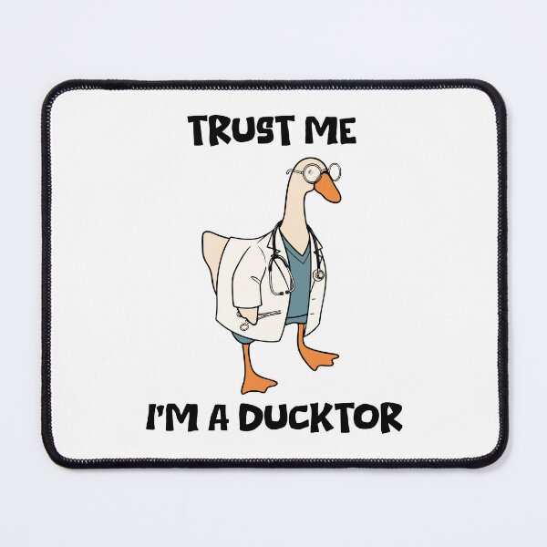 Item preview, Funny Duck Doctor Design – “Ducktor” Cartoon Medical Humor designed and sold by rich4Design.
