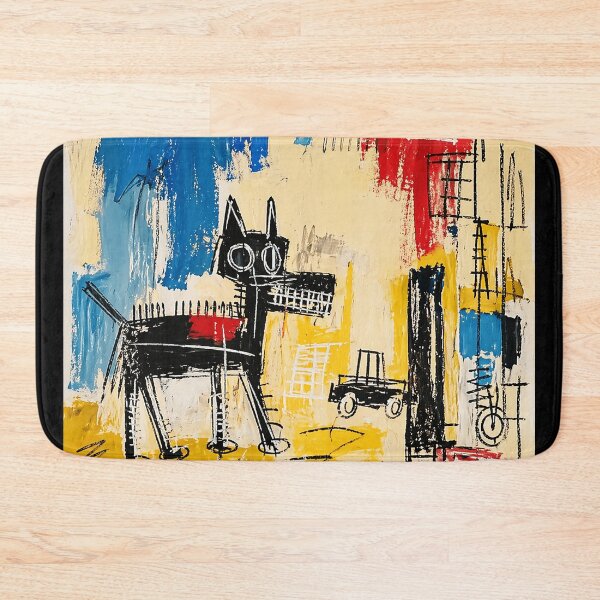 Item preview, Abstract Crowned Street Dog in Raw Expressionist Color Blocks designed and sold by Modaozushi216.