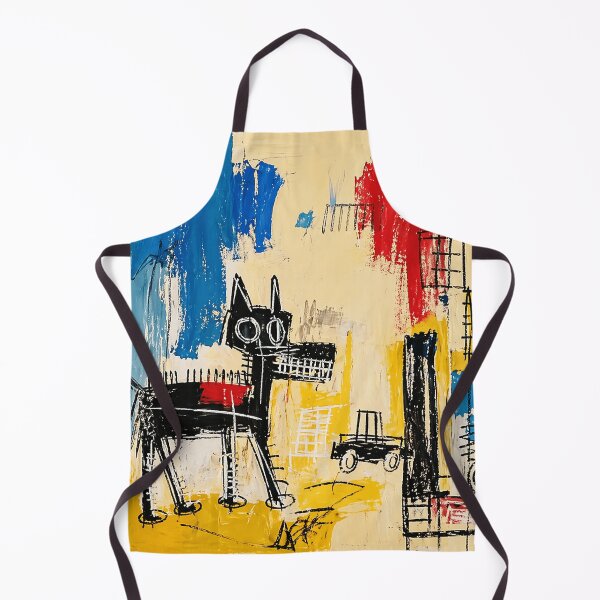 Item preview, Abstract Crowned Street Dog in Raw Expressionist Color Blocks designed and sold by Modaozushi216.
