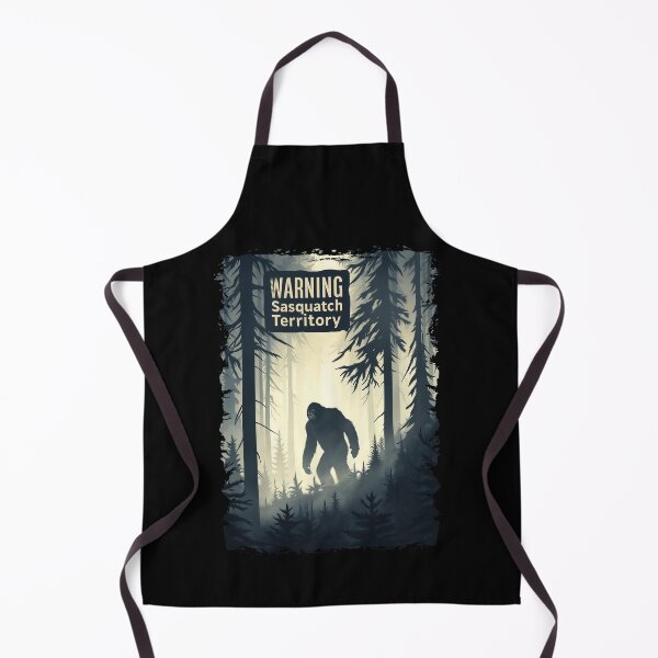 Item preview, Warning Sasquatch Territory Forest Cryptid Poster designed and sold by Boddicca.