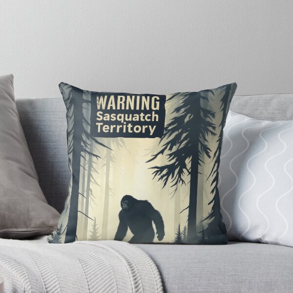 Item preview, Warning Sasquatch Territory Forest Cryptid Poster designed and sold by Boddicca.