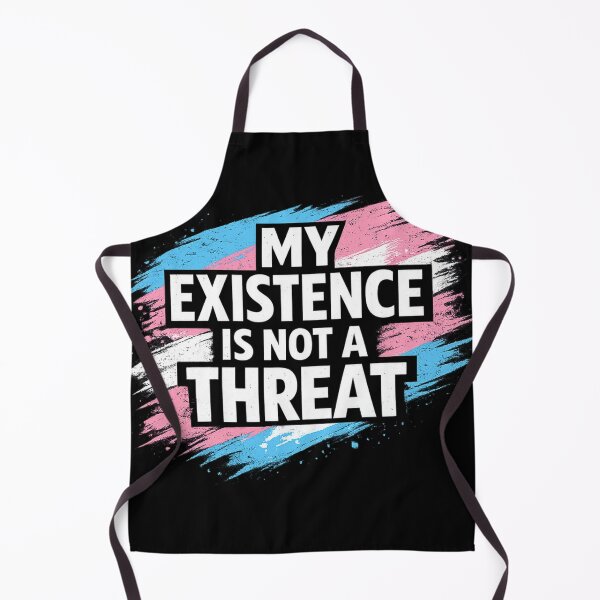 Item preview, My Existence Is Not A Threat Transgender Pride Flag designed and sold by RedVista.