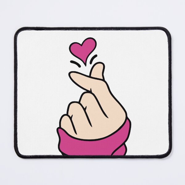 Item preview, Cute Korean Finger Heart Sticker | Kawaii Love Hand Gesture Pink Aesthetic designed and sold by Pinpondesigns.
