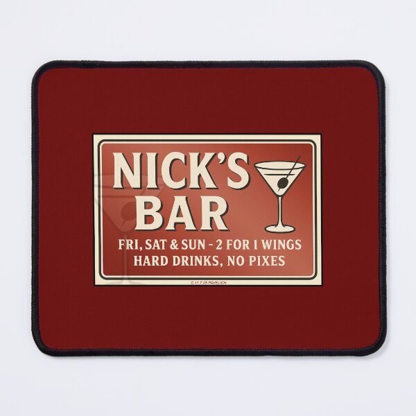 Item preview, Nick's Bar Red designed and sold by Normbot2000.