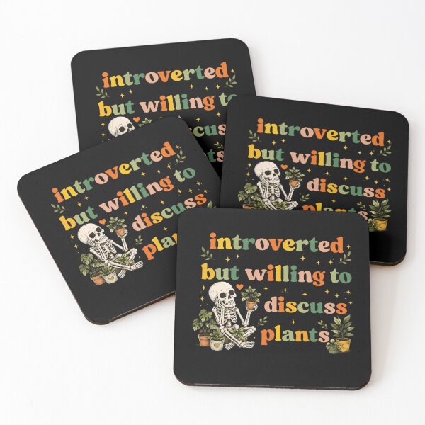 Item preview, Introverted But Willing To Discuss Plants Skeleton designed and sold by D-F-R-K.