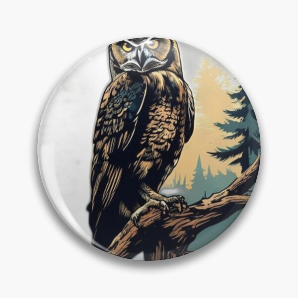 Artikelvorschau, Vintage Owl Nationalpark WPA Stil Wandergeschenk entworfen und verkauft von FoxglovePress.