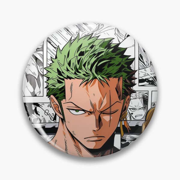 Item preview, Green Haired Anime Swordsman Warrior Aesthetic | Three Blade Samurai Manga Style Art designed and sold by Dyan4.