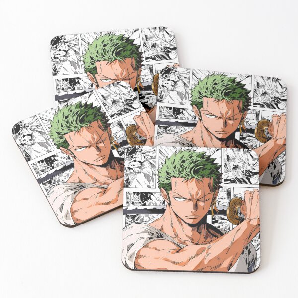 Item preview, Green Haired Anime Swordsman Warrior Aesthetic | Three Blade Samurai Manga Style Art designed and sold by Dyan4.