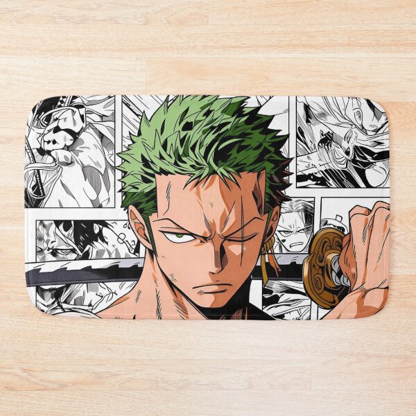 Item preview, Green Haired Anime Swordsman Warrior Aesthetic | Three Blade Samurai Manga Style Art designed and sold by Dyan4.