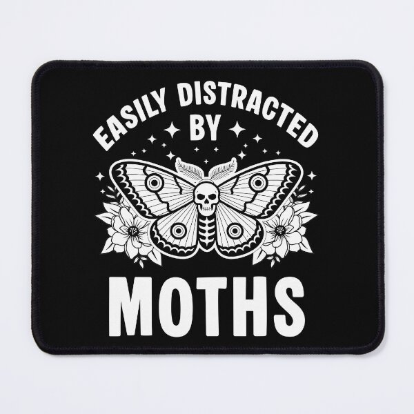 Item preview, Easily Distracted by Moths - Funny Death Hawkmoth Aesthetic designed and sold by Dmetalx Art Apparel.