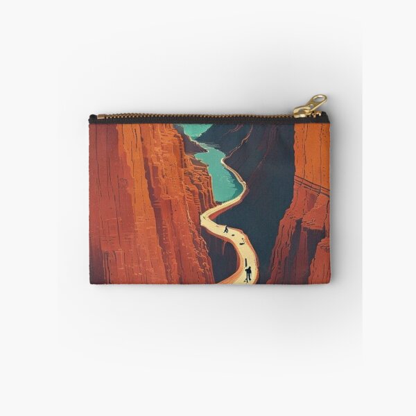 Item preview, Canyon Switchback Hike Vintage WPA Style Poster Te designed and sold by FoxglovePress.
