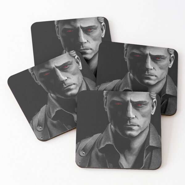 Item preview, Albert Wesker Resident Evil 4 Remake charcoal drawing designed and sold by Jenvonlee.