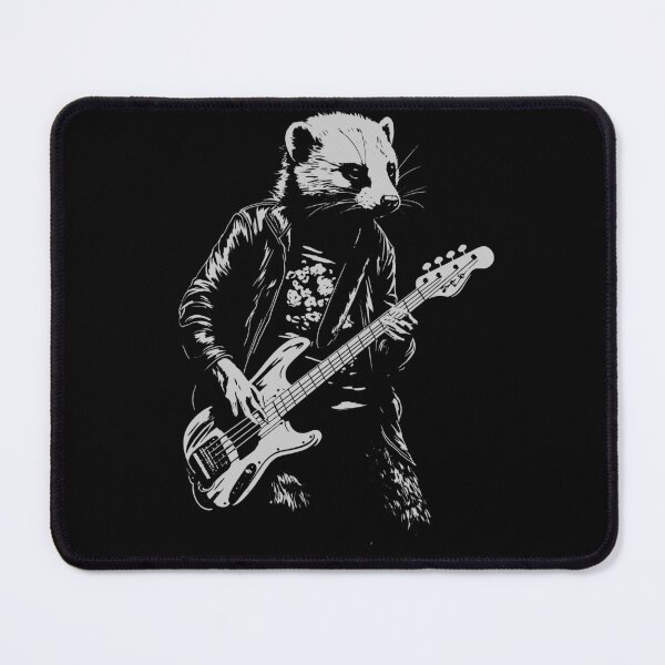 Item preview, Funny Ferret Guitarist Bass Guitar Mom Dad Kids designed and sold by rafaeltto.