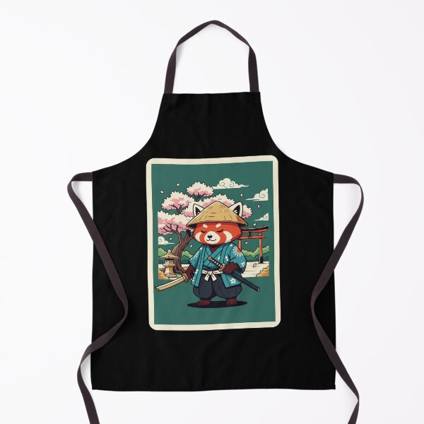 Item preview, Cute Samurai Red Panda Under Cherry Blossoms Japanese Cartoon designed and sold by JordynLadukeg65.