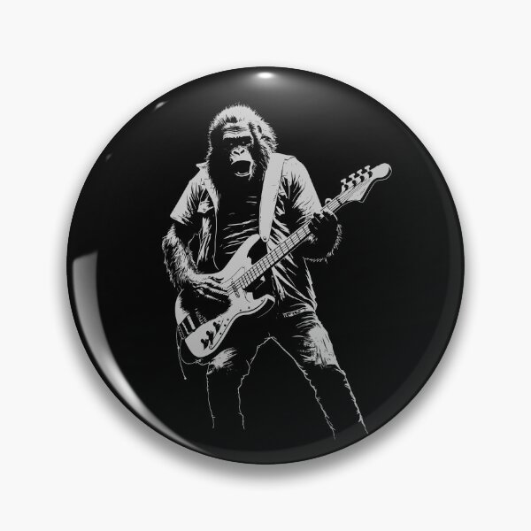 Item preview, Funny Gorilla Guitarist Bass Guitar Mom Dad Kids designed and sold by rafaeltto.