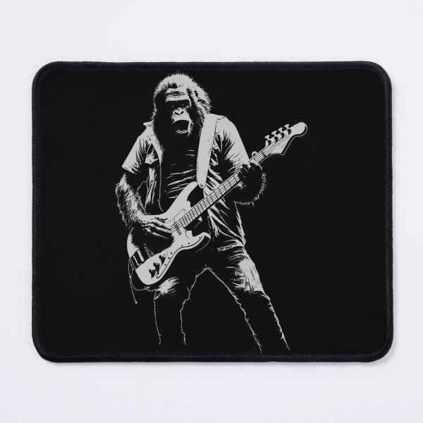 Item preview, Funny Gorilla Guitarist Bass Guitar Mom Dad Kids designed and sold by rafaeltto.