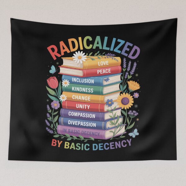 Item preview, Book Flower Boho Radicalized By Basic Decency LGBT designed and sold by TrinaEspinoza.