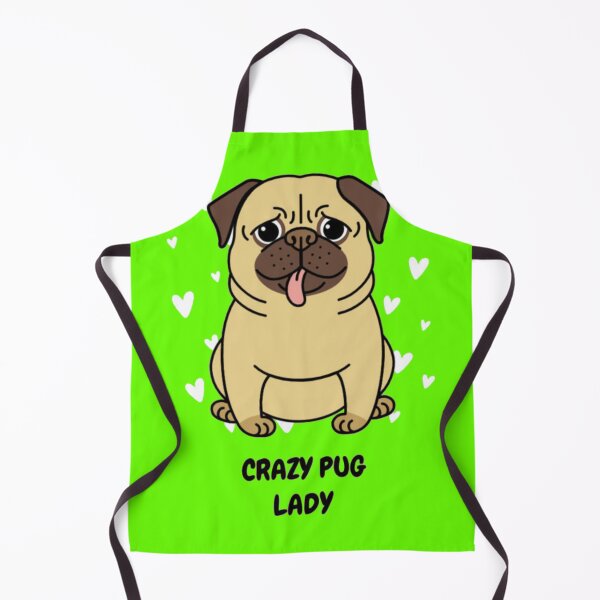 Item preview, Crazy Pug Lady - Cute Cartoon Pug Dog designed and sold by GenZFashion000.