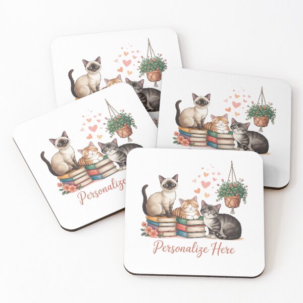 Item preview, Bookish Cats Cozy Reading Cats designed and sold by TrinaEspinoza.