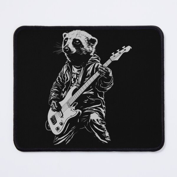 Item preview, Funny Meerkat Guitarist Bass Guitar Mom Dad Kids designed and sold by rafaeltto.