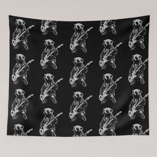 Item preview, Funny Meerkat Guitarist Bass Guitar Mom Dad Kids designed and sold by rafaeltto.