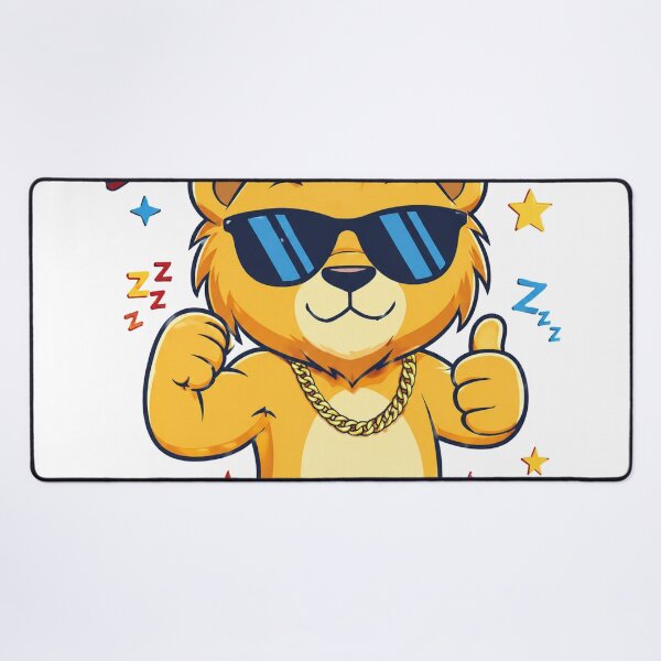 Item preview, King of the Catnaps cozy and energetic lion moments designed and sold by Purrfect Harmony Gifts.