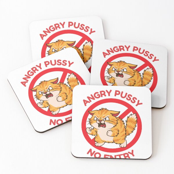 Item preview, Angry Pussy No entry designed and sold by GEEZER.