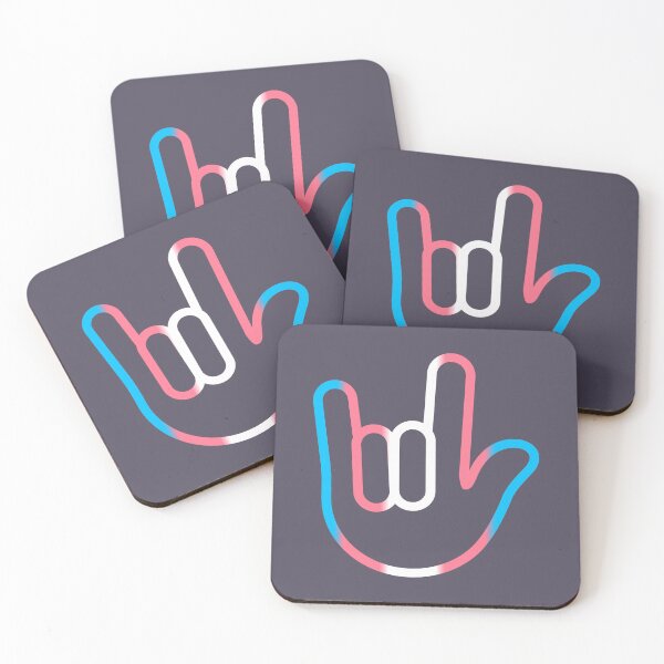 Item preview, I Love You ASL Trans designed and sold by Rainbow Stegosaurus.