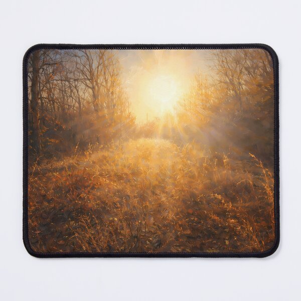 Item preview, Golden Solitude: Impressionist Autumn Forest Painting designed and sold by Blossom-Breeze.