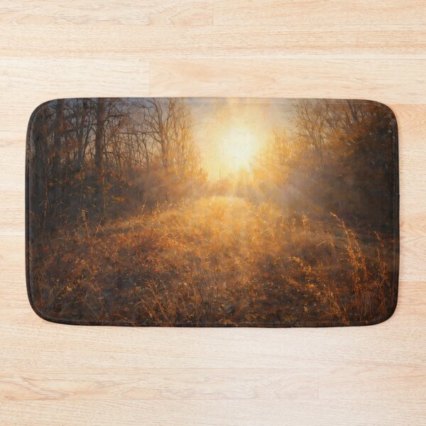 Item preview, Golden Solitude: Impressionist Autumn Forest Painting designed and sold by Blossom-Breeze.