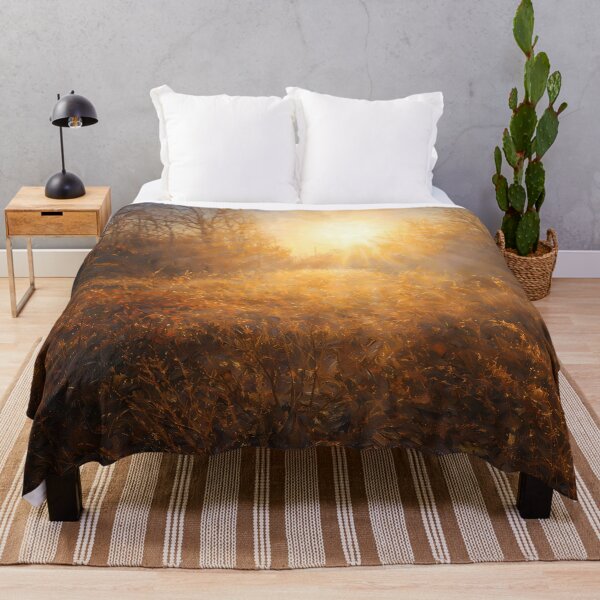 Item preview, Golden Solitude: Impressionist Autumn Forest Painting designed and sold by Blossom-Breeze.
