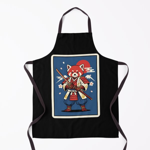 Item preview, Samurai Red Panda Retro Japanese Style Cartoon Warrior designed and sold by JordynLadukeg65.